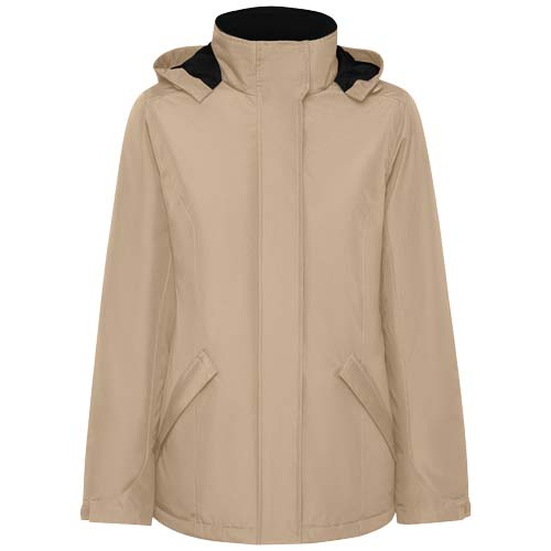 Parka à personnaliser femme imperméable recyclée America Sable foncé
